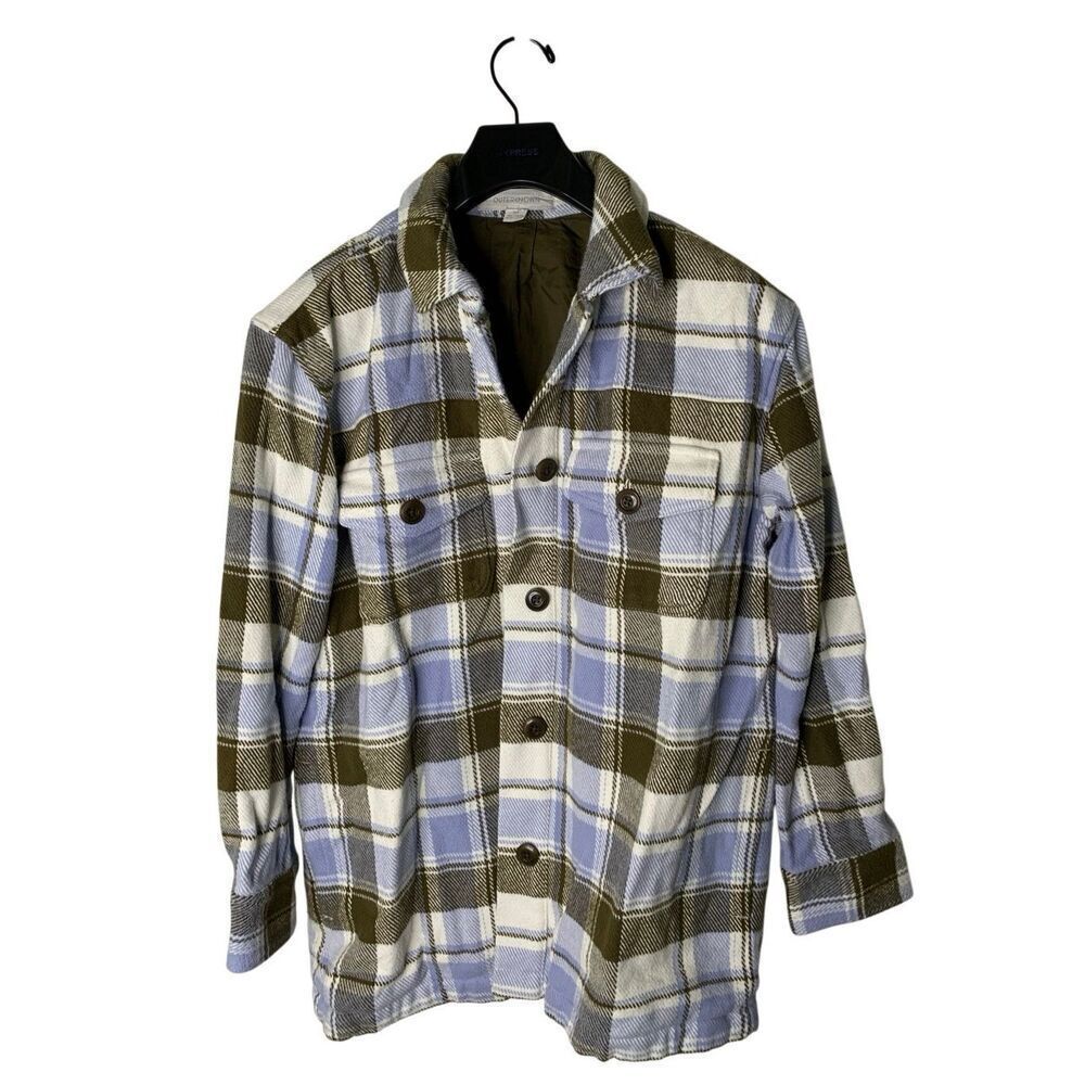 Outerknown blanket shirt plaid 100% organic cotton women's size small